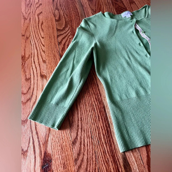 Ann Taylor LOFT - Cardigan Apple Color - Medium - with Ribbon Detail - Picture 5 of 12